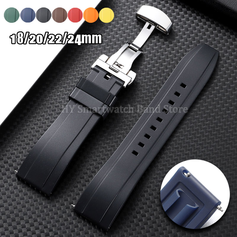 Cinturino in Silicone da 18mm  - Suede Strap Watch recensione e prezzo
